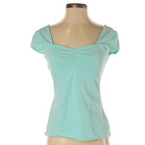 🛑TEMPORARY HOLD🛑 NWOT Venus Sweetheart Neck Teal Blouse